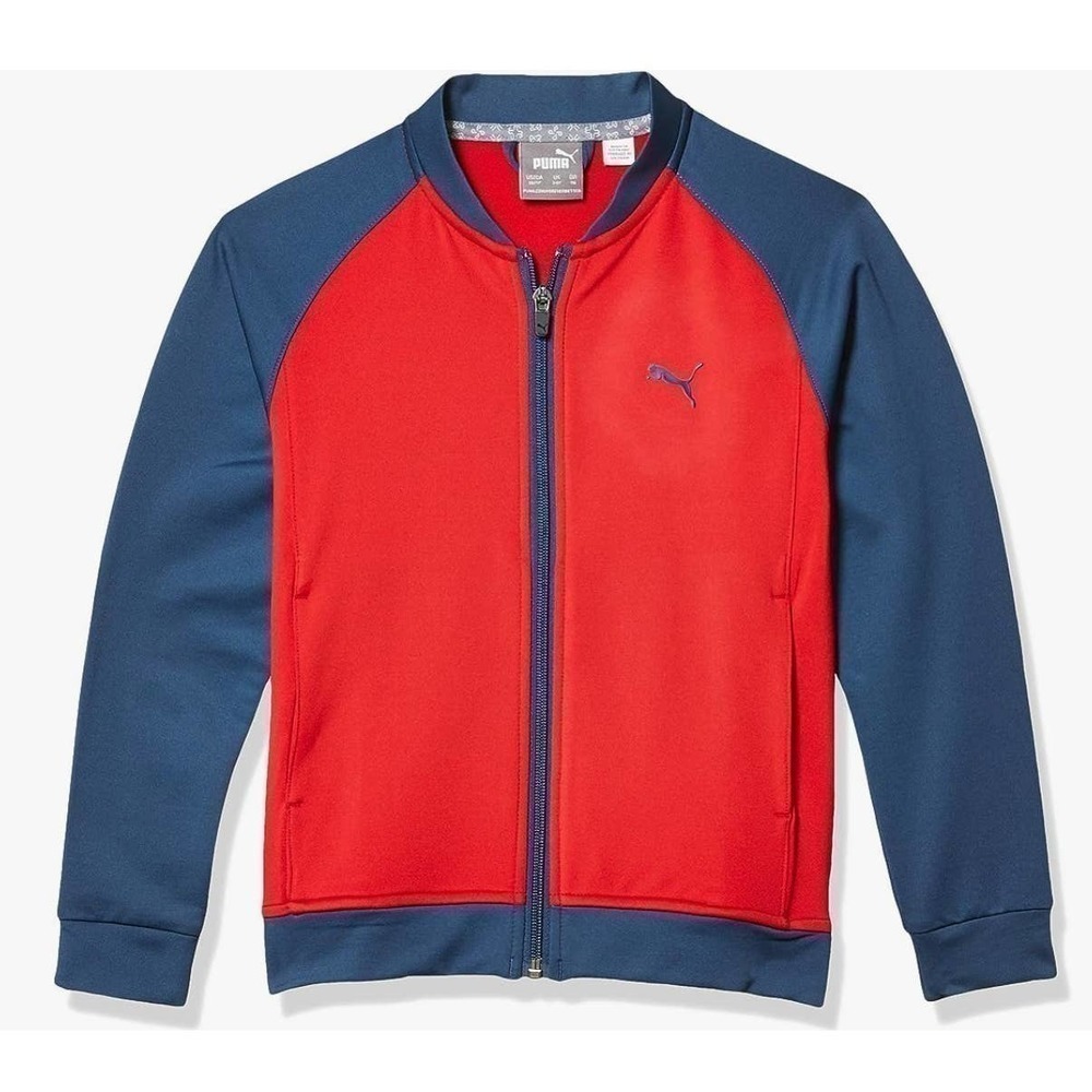 Puma Boys Red Drycell Full Zip Jacket Extra Large